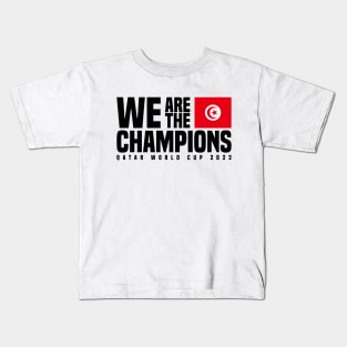 Qatar World Cup Champions 2022 - Tunisia Kids T-Shirt